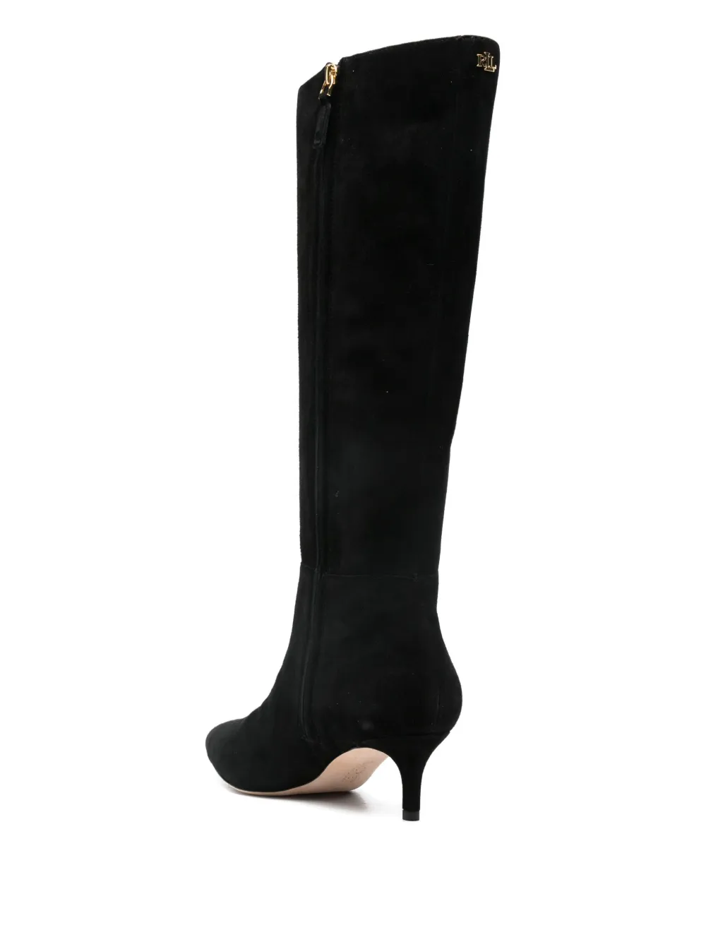 Lauren Ralph Lauren 50mm suede knee-high boots Black