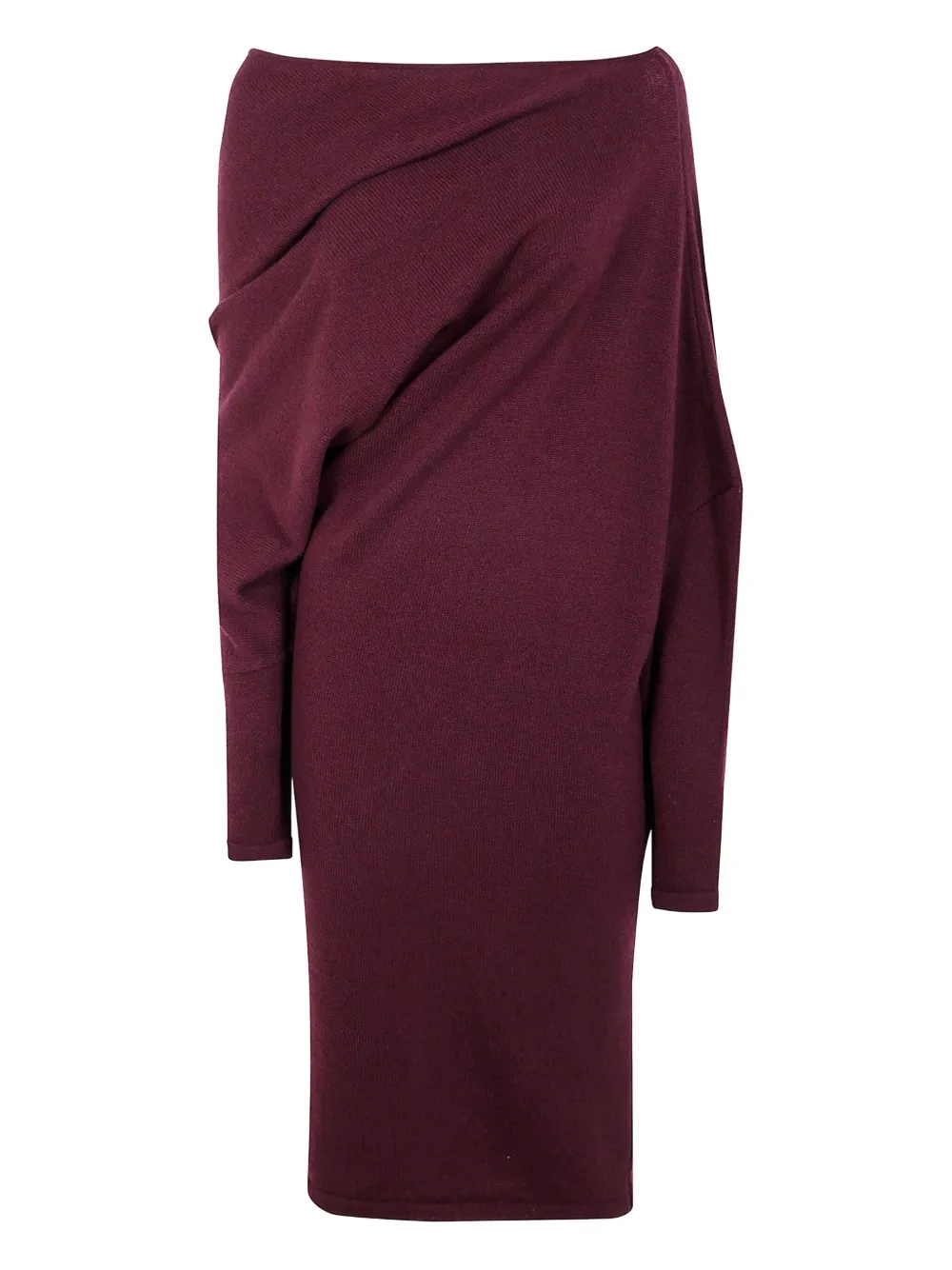 Gianluca Capannolo asymmetric draped wool dress | Red | Image 1