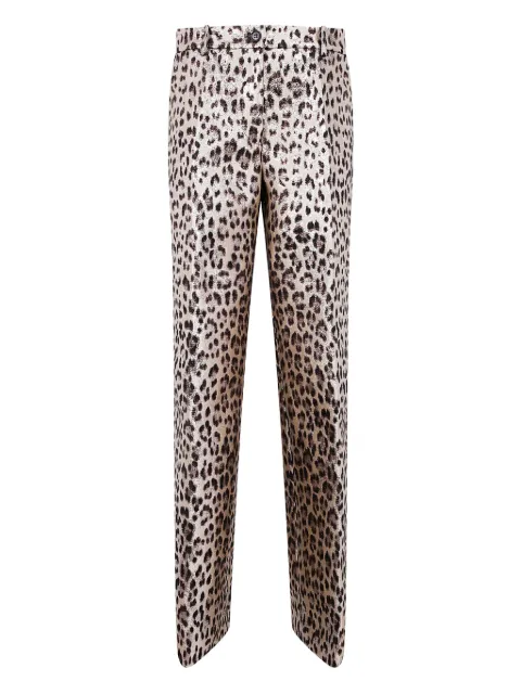 P.A.R.O.S.H. leopard-print trousers