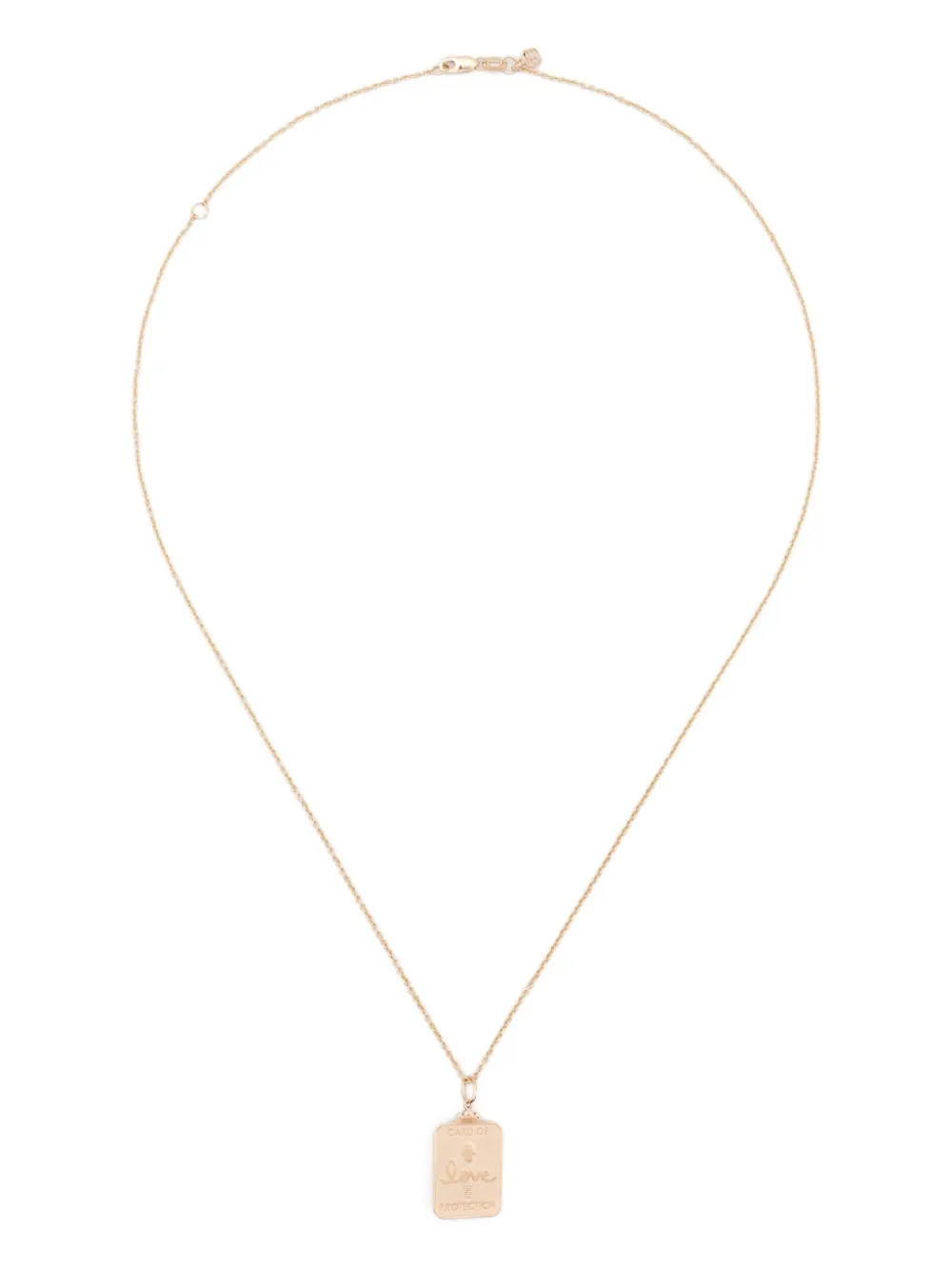 Sydney Evan Collana con pendente Tarot Card in oro giallo 14 carati