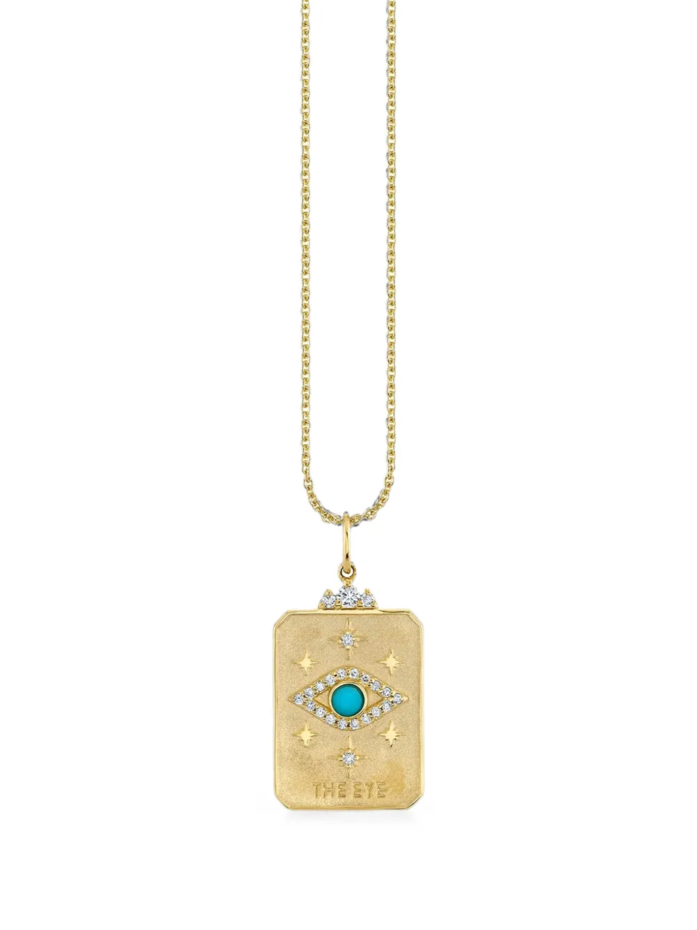 Sydney Evan Collana con pendente Tarot Card in oro giallo 14 carati
