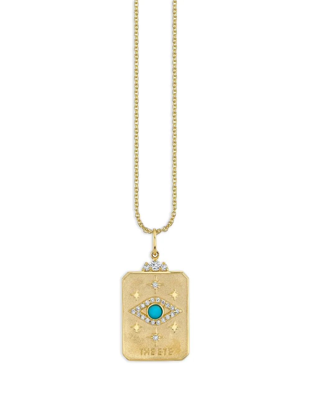 Sydney Evan Collana con pendente Tarot Card in oro giallo 14 carati
