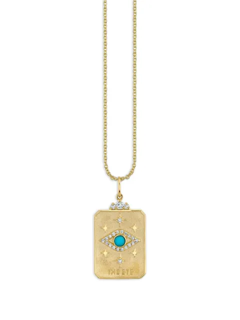 Sydney Evan collar Tarot Card en oro amarillo de 14kt con dije