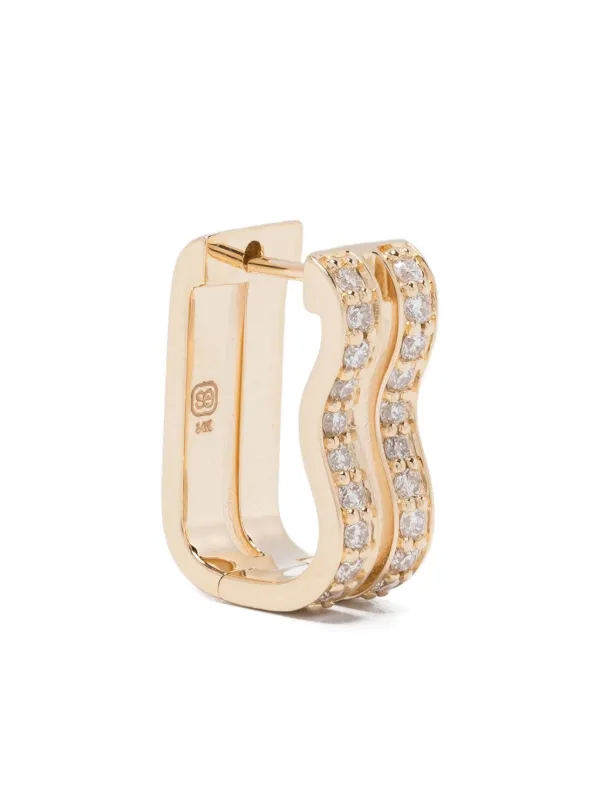 Sydney Evan 14CT Gold Diamond Earrings in Yellow