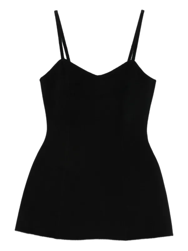 Róhe Double-face Bustier Top in Black