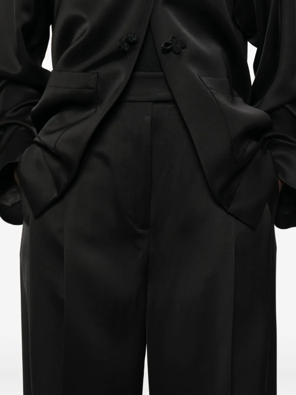 Róhe High waist broek Zwart