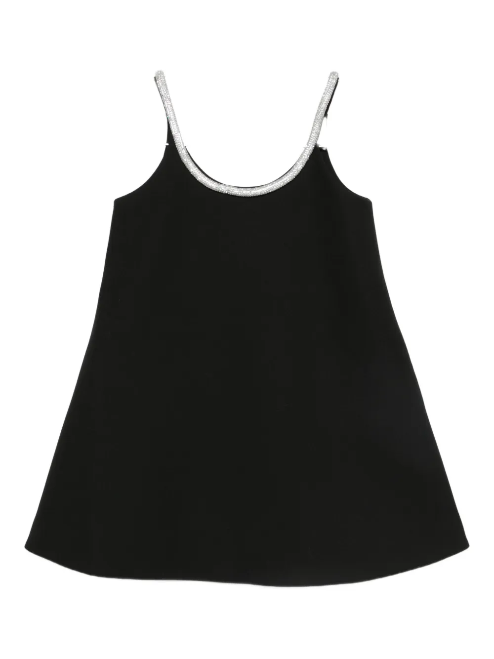 Rohe A-line Appliqué Mini Dress In Black