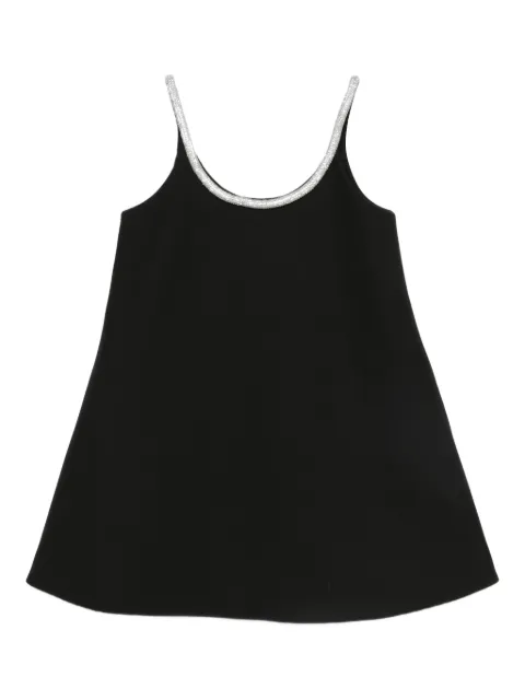 Róhe A-line appliqué mini dress