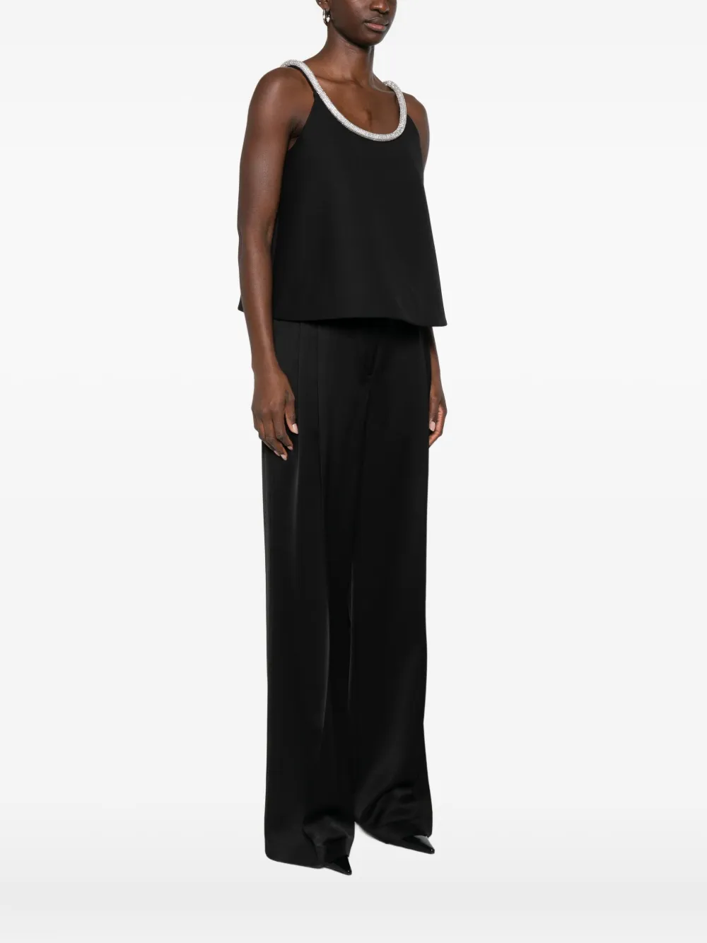 Rohe A-line Appliqué-detail Top In Black