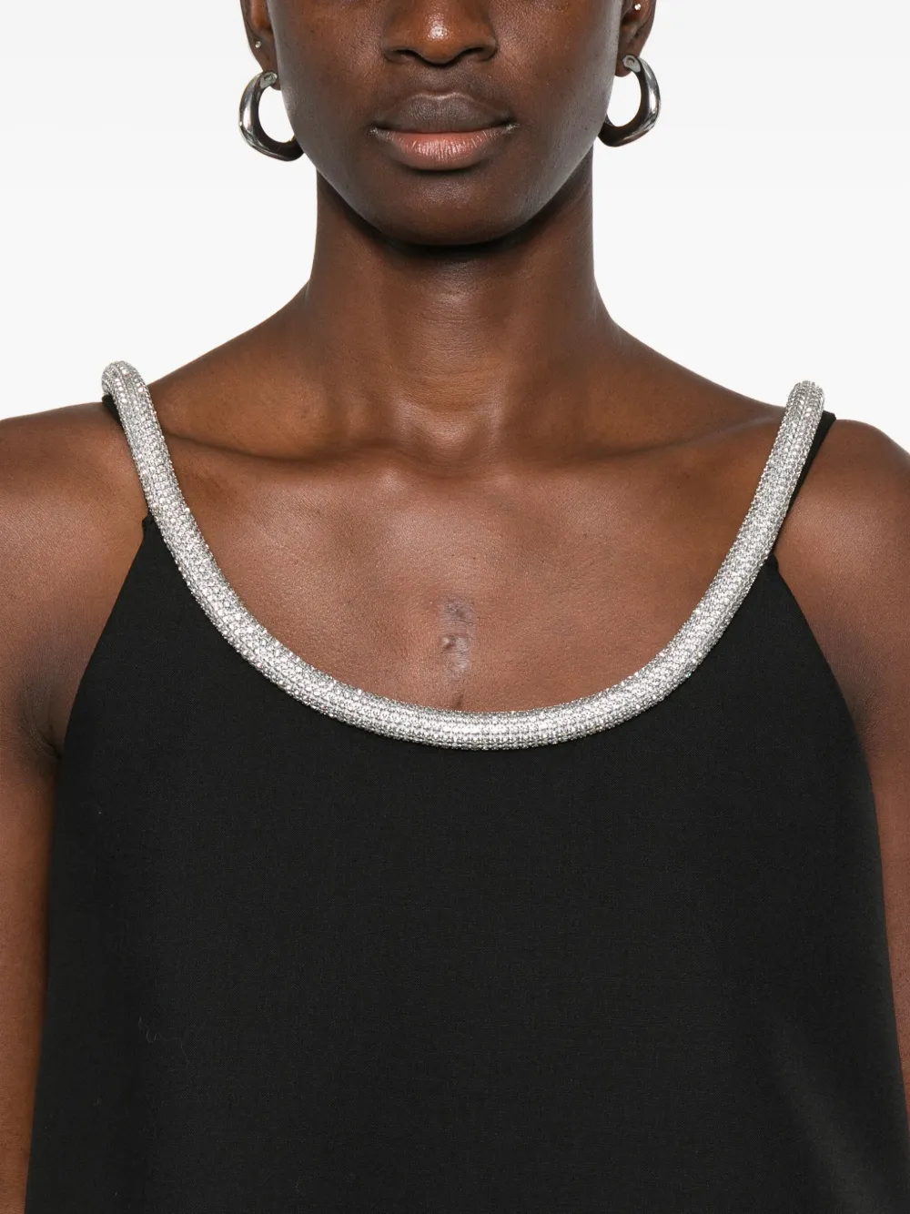Rohe A-line Appliqué-detail Top In Black
