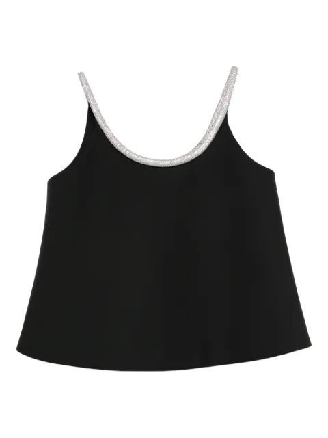 Róhe top acampanado con apliques