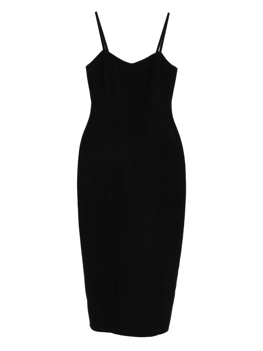 Róhe sculptural double-face dress - Nero