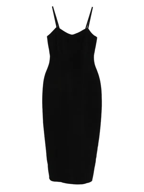 Róhe Sculptural Double-face Dress in Black