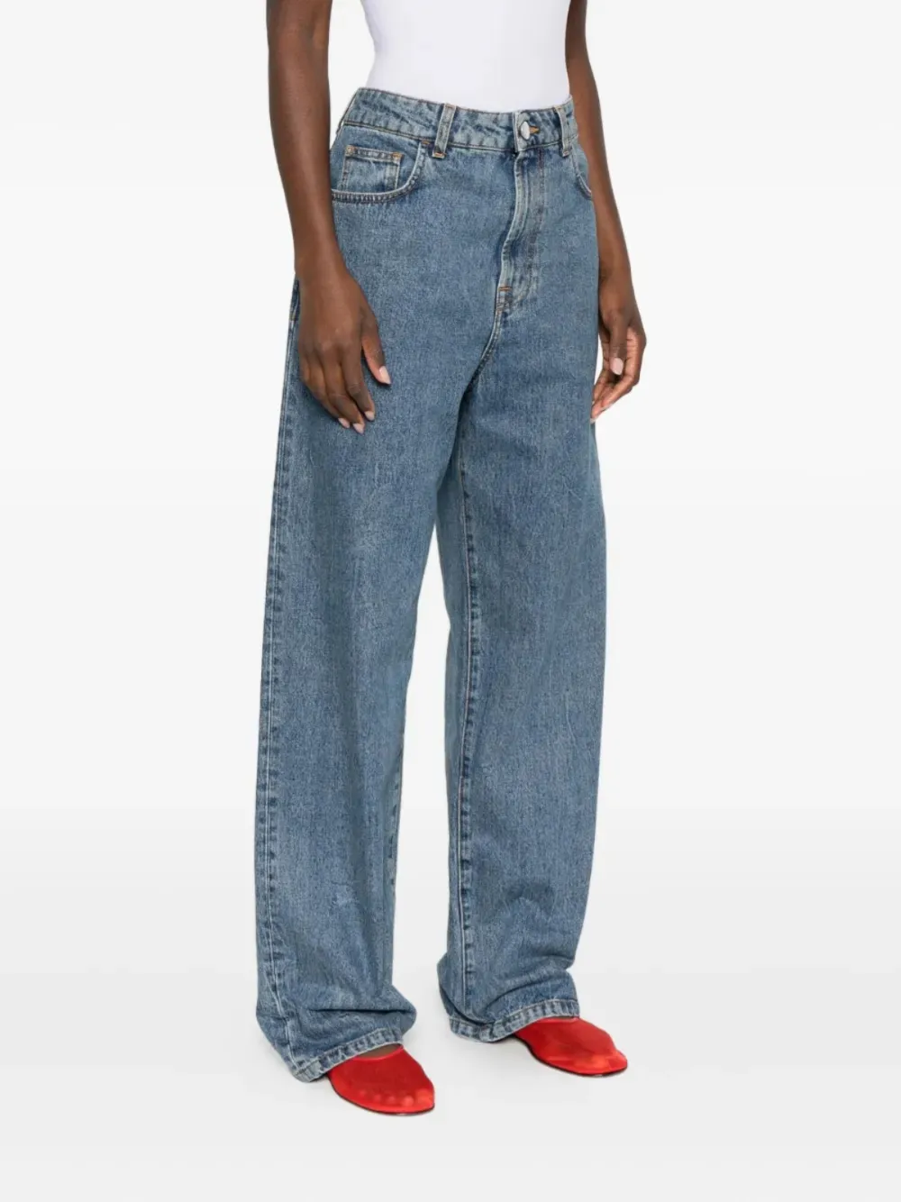 Rohe Relaxed Fit Jeans In Blue