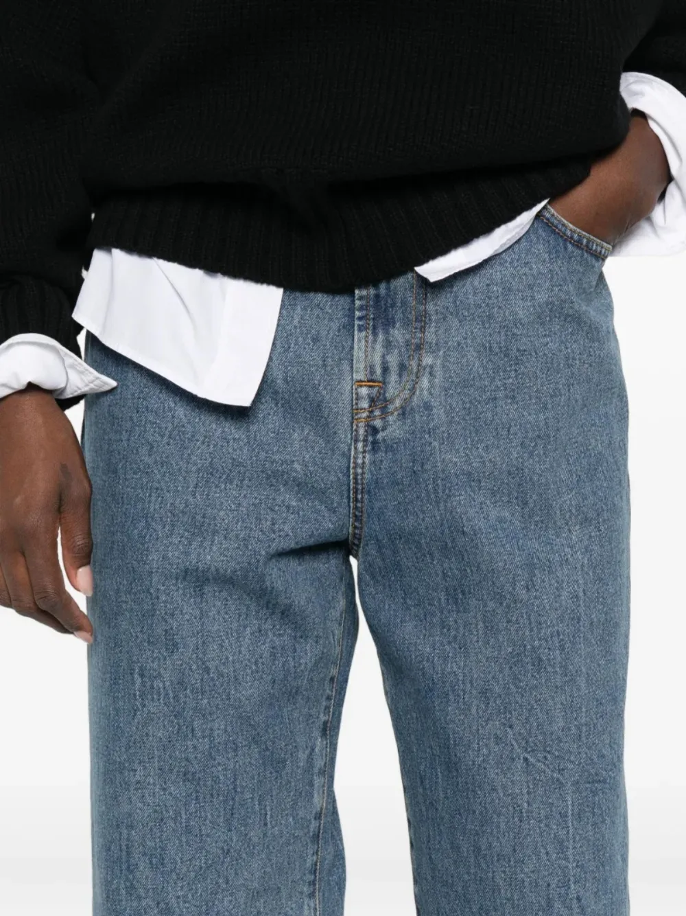 Rohe Relaxed Fit Jeans In Blue