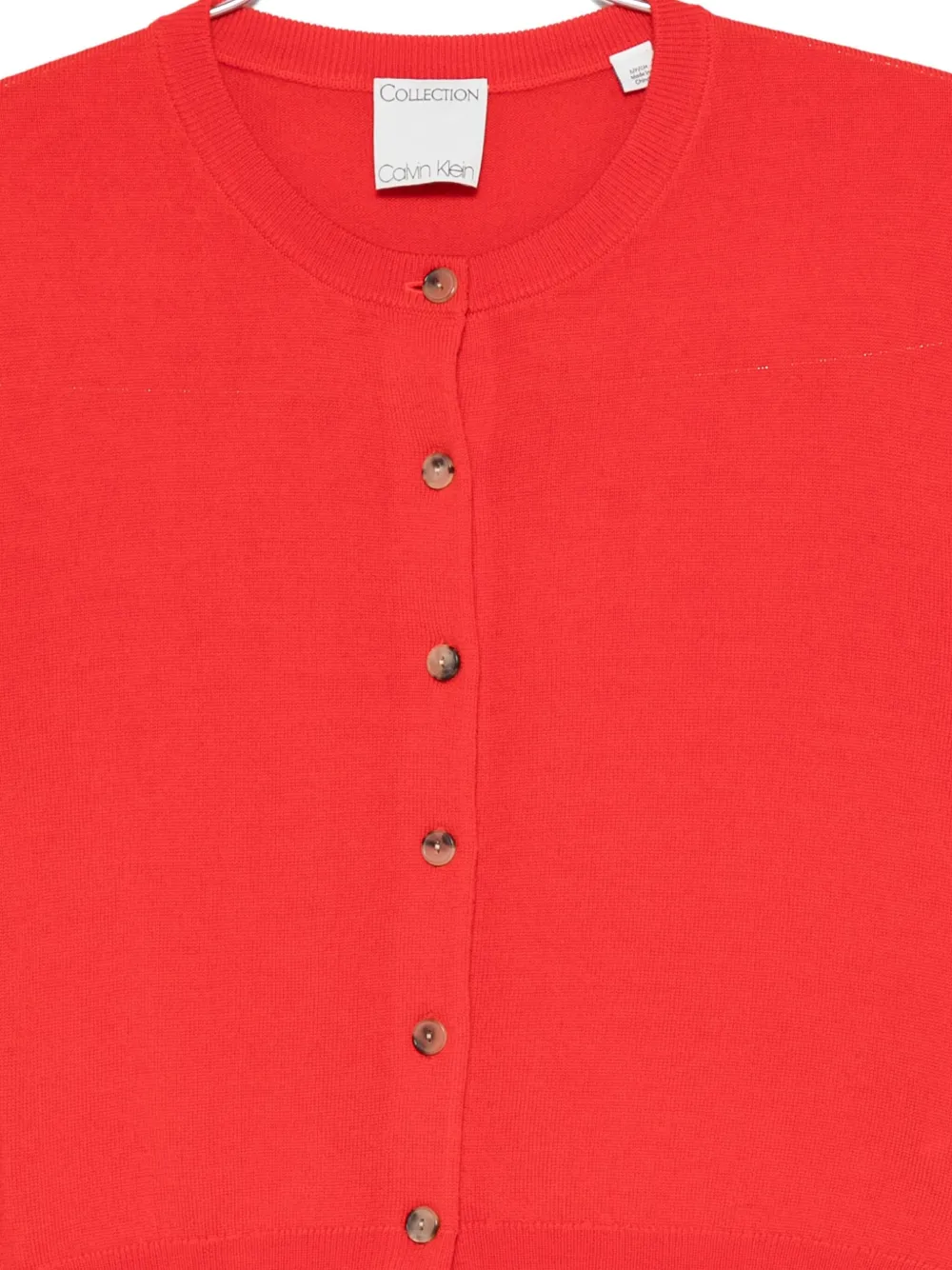 CALVIN KLEIN COLLECTION Lila vest van merinowol Rood