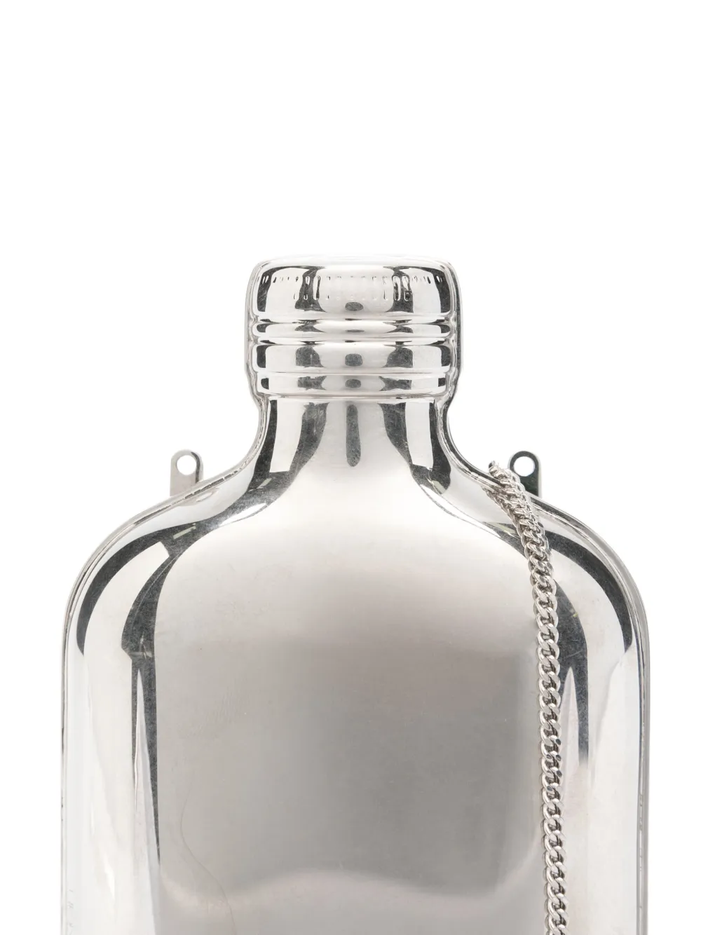 Calvin Klein Collection The One Clutch Bag In Silver