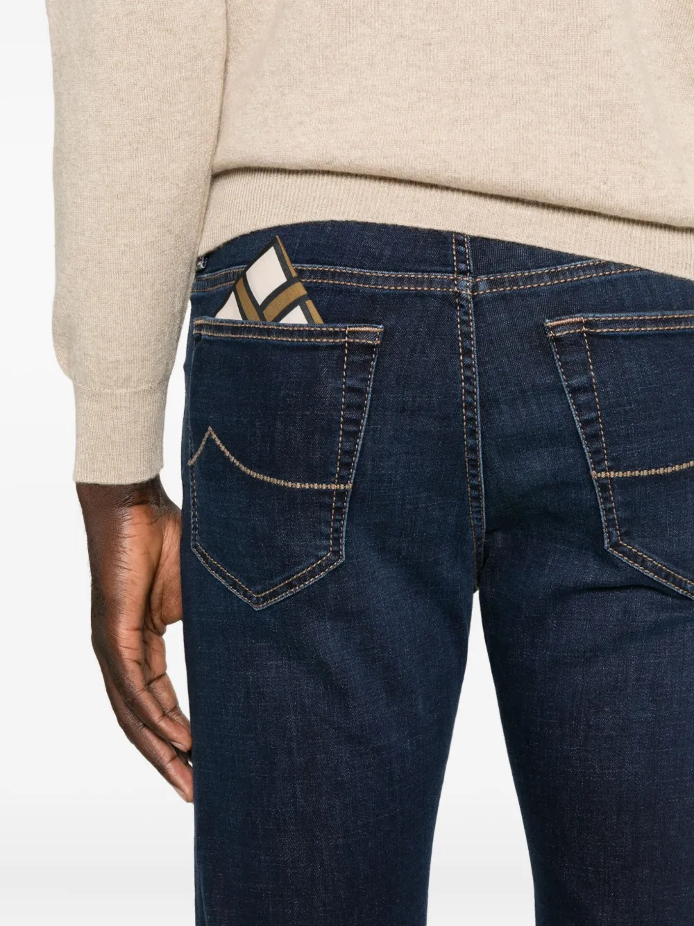 Jacob Cohën Jeans met knoopsluiting Blauw