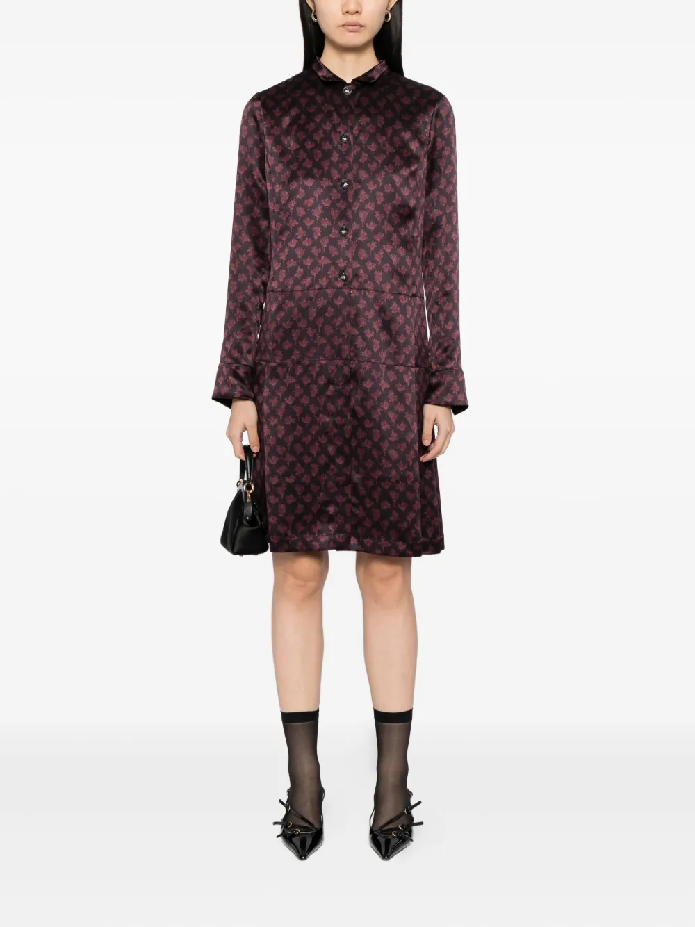 CHANEL Pre-Owned shirt dress - Zwart