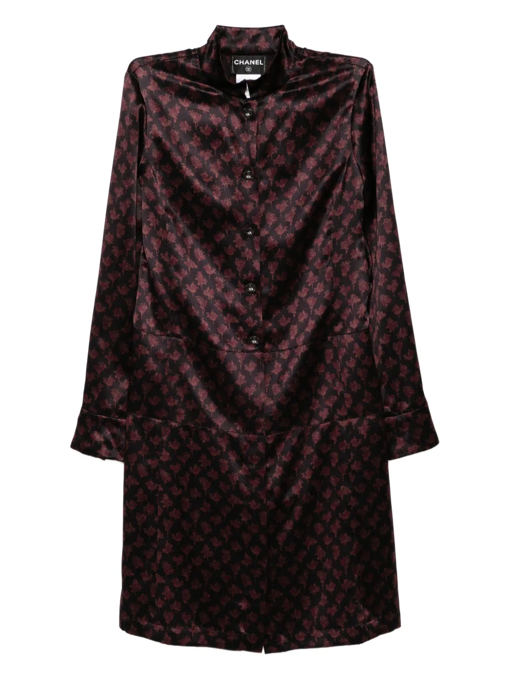CHANEL Pre-Owned shirt dress - ブラック CHANEL Pre-Owned shirt dress - ブラック