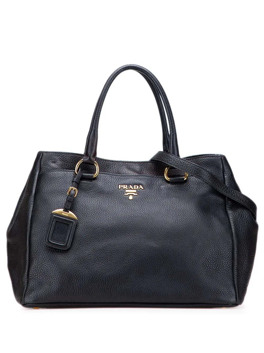 Prada Pre-Owned 2000-2025 Vitello Daino Open Convertible Tote satchel Prada Pre-Owned 2000-2025 Vitello Daino Open Convertible Tote satchel
