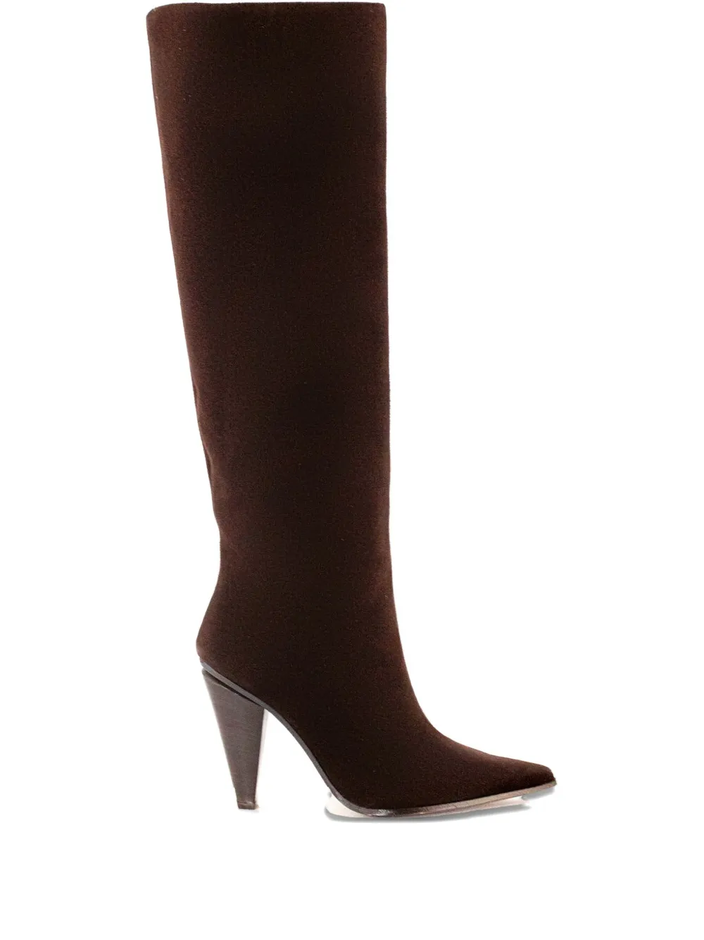 Roberto Festa Suede Pointed-toe Boots In Brown