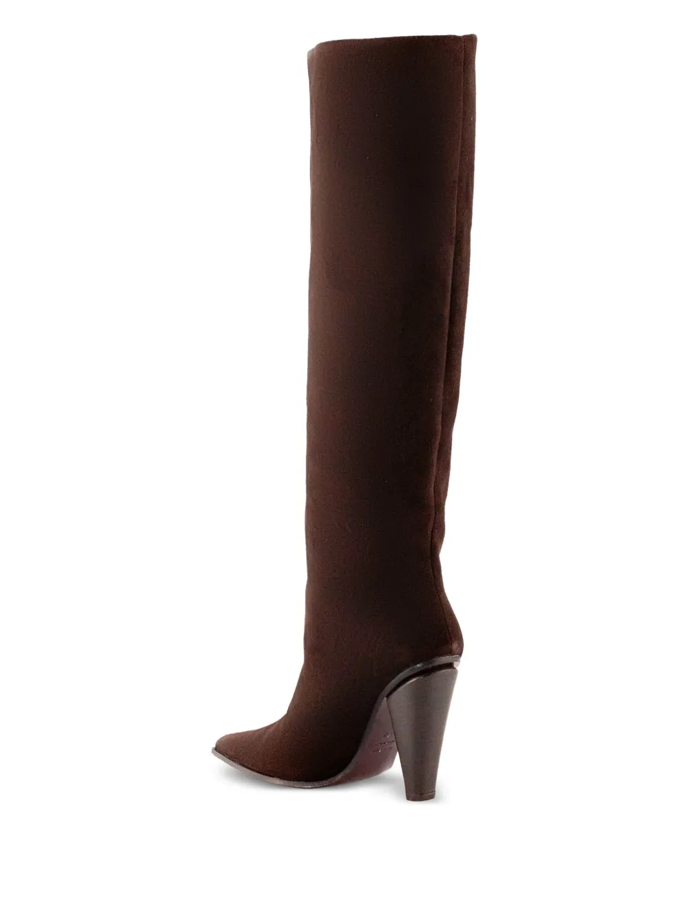 Roberto Festa Suede Pointed-toe Boots In Brown