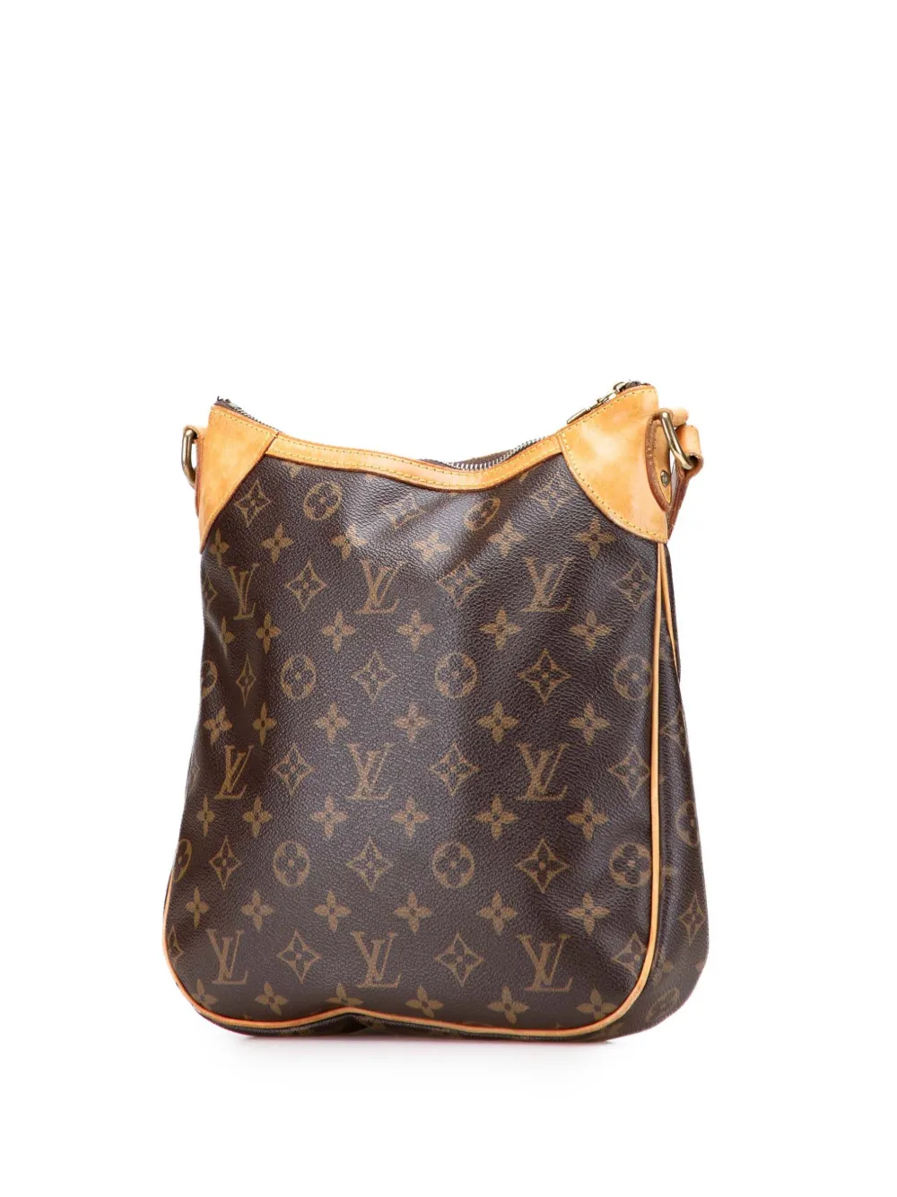 Pre-owned Louis Vuitton 2010 Monogram Odeon Pm Crossbody Bag In Brown