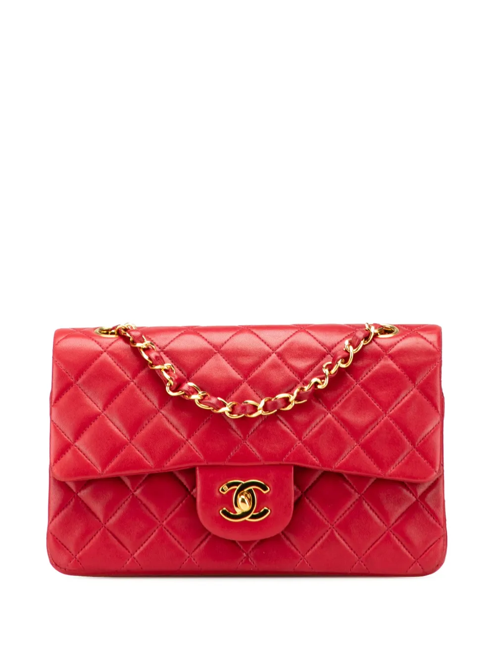 CHANEL Pre-Owned 1991-1994 Small Classic Lambskin Double Flap shoulder CHANEL Pre-Owned 1991-1994 Small Classic Lambskin Double Flap shoulder