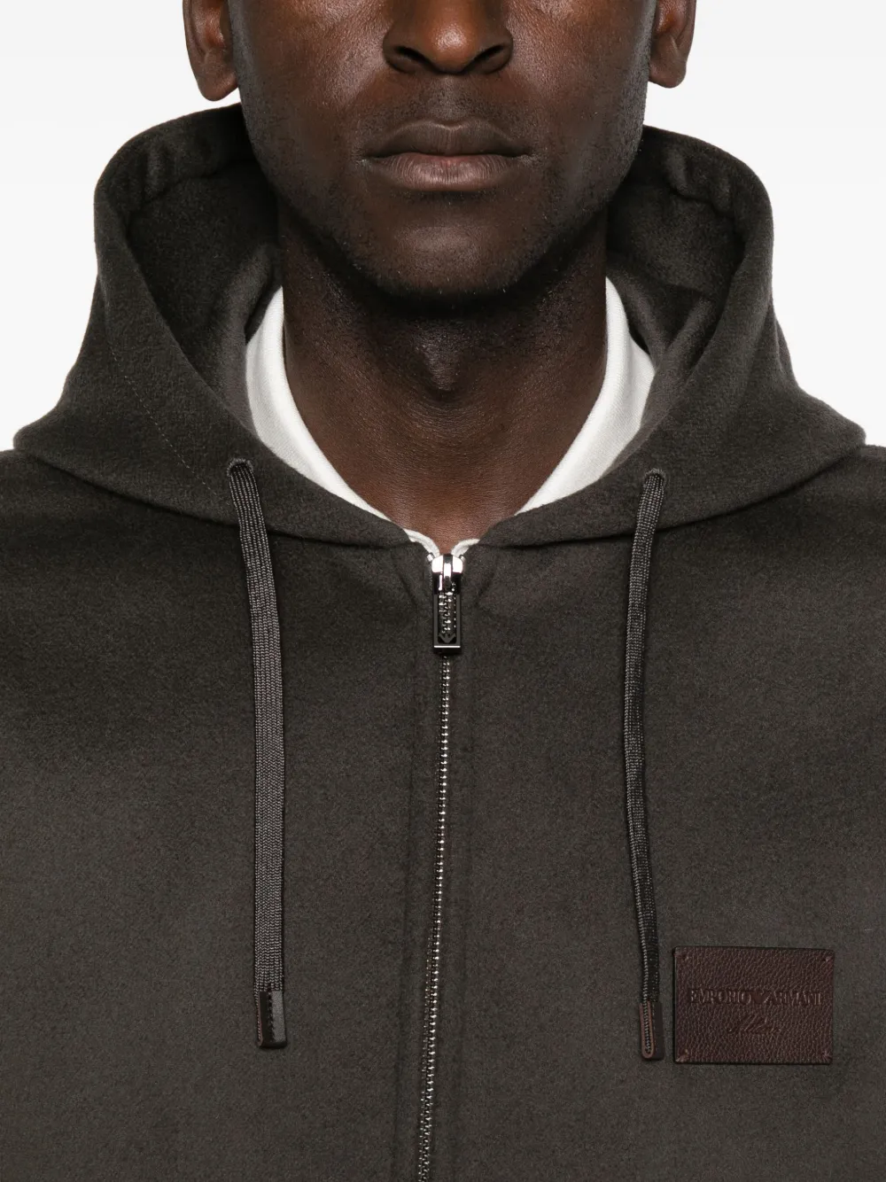 Emporio Armani Jack met capuchon Groen