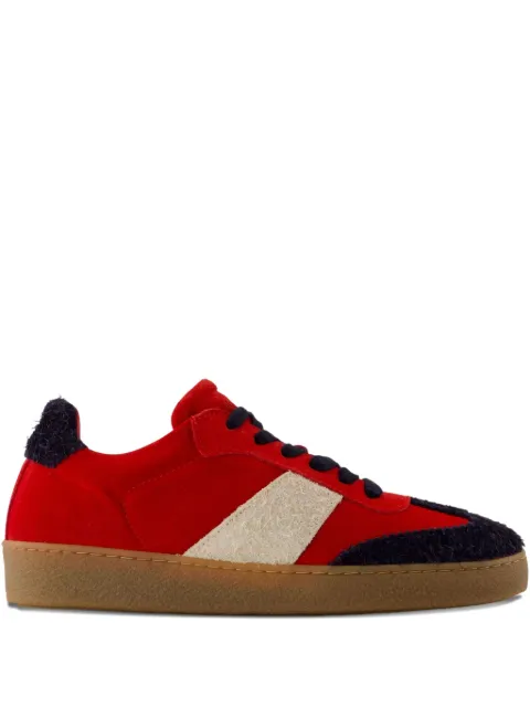 SAMSOE SAMSOE lambskin panel sneakers 