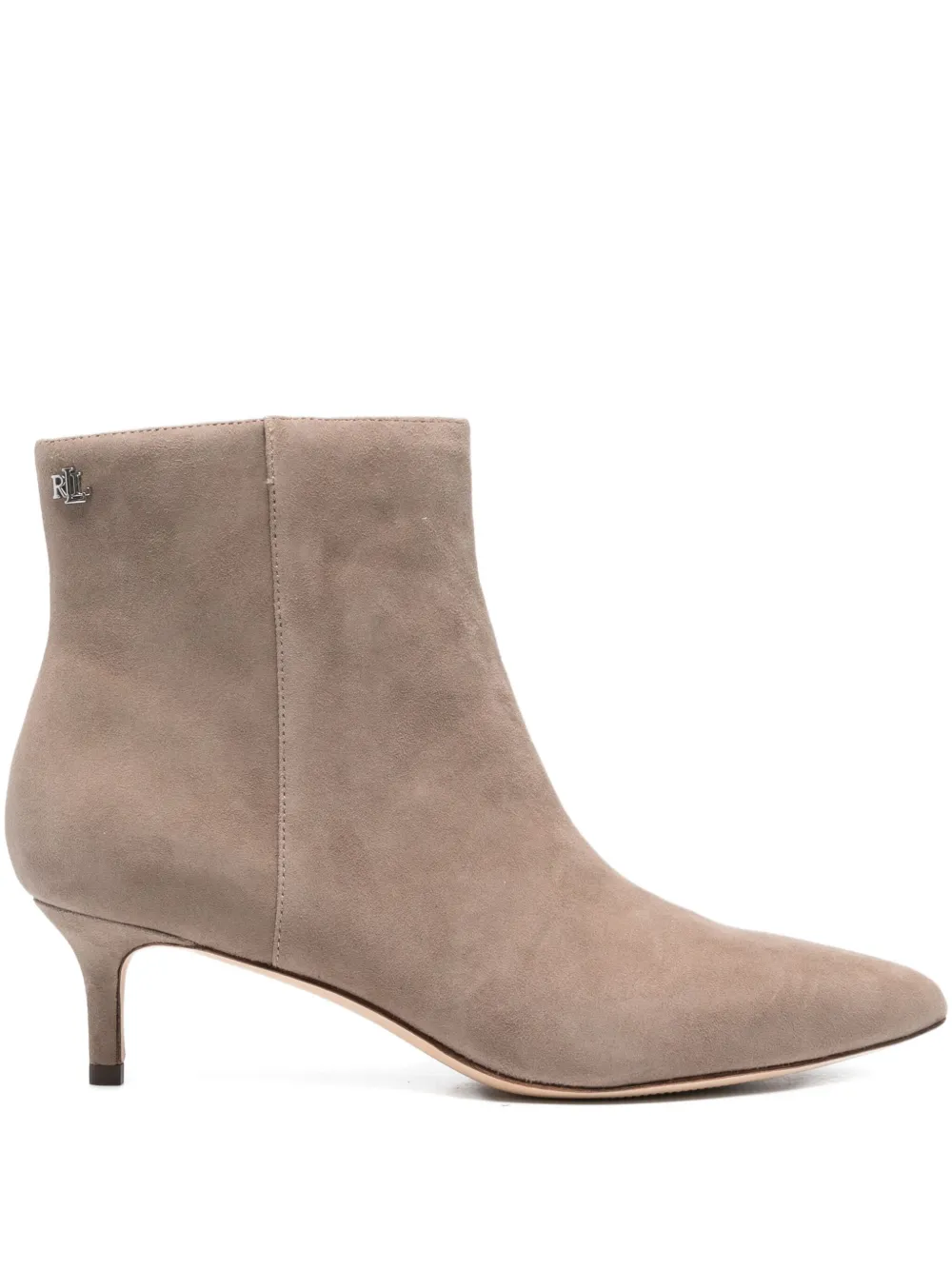 Lauren Ralph Lauren 50mm pointed-toe zip boots Neutrals