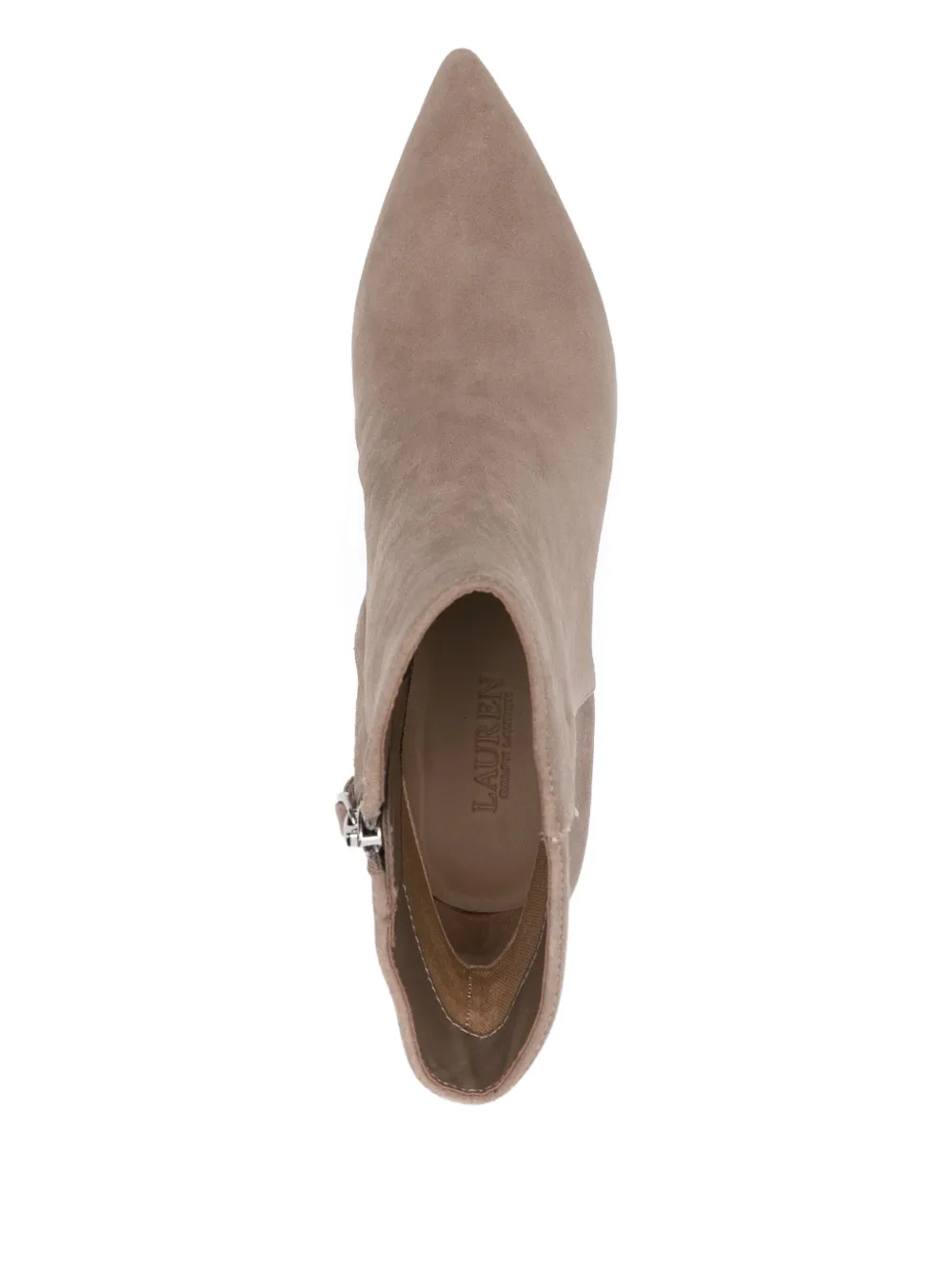 Lauren Ralph Lauren 50mm pointed-toe zip boots Neutrals