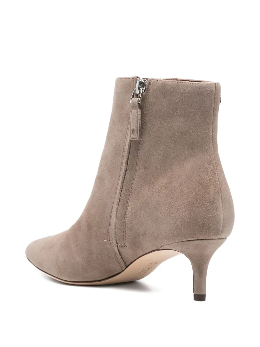 Lauren Ralph Lauren 50mm pointed-toe zip boots Neutrals