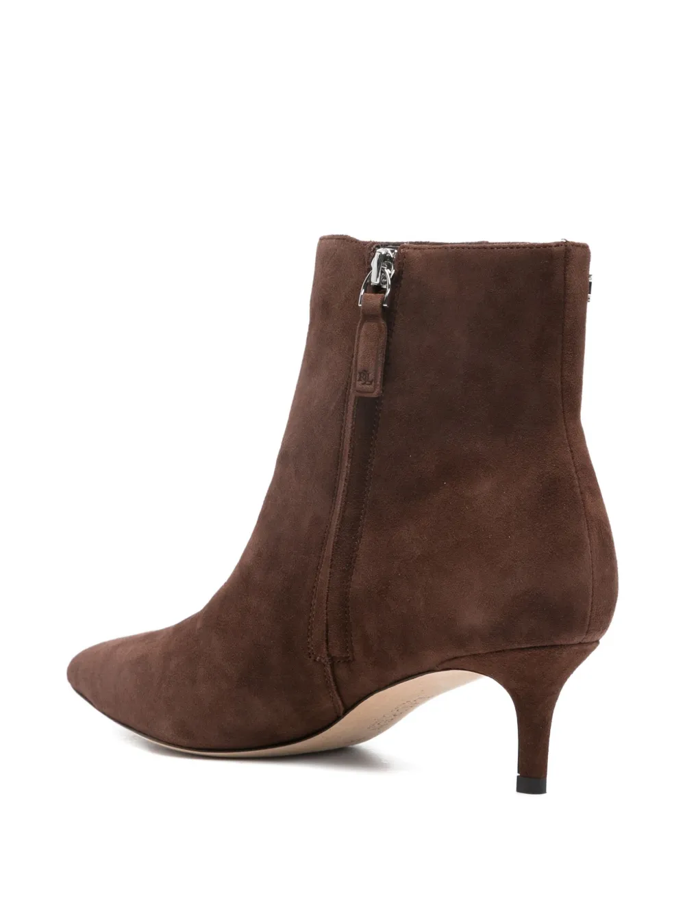 Lauren Ralph Lauren 45mm pointed-toe suede boots Brown