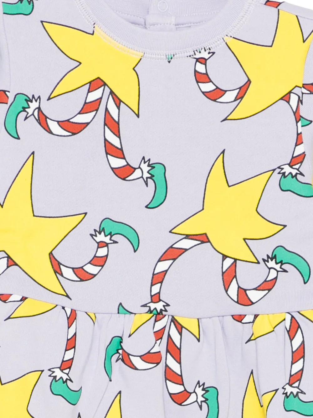 Stella McCartney Kids Jurk met sterrenprint Paars
