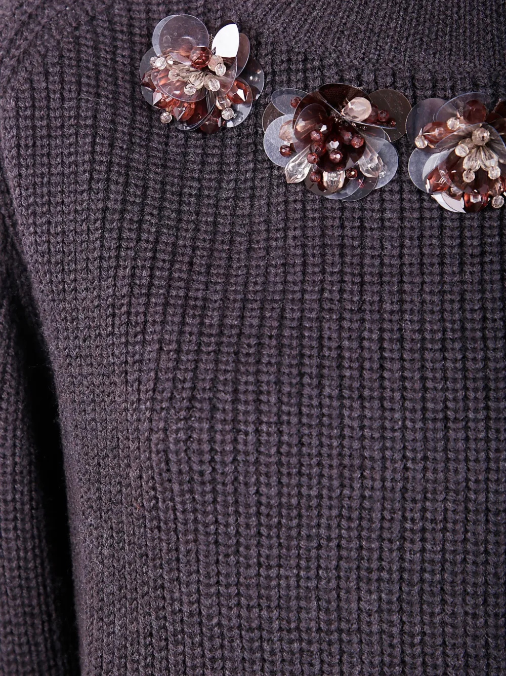 P.a.r.o.s.h Sequin-embellished Sweater In Gray
