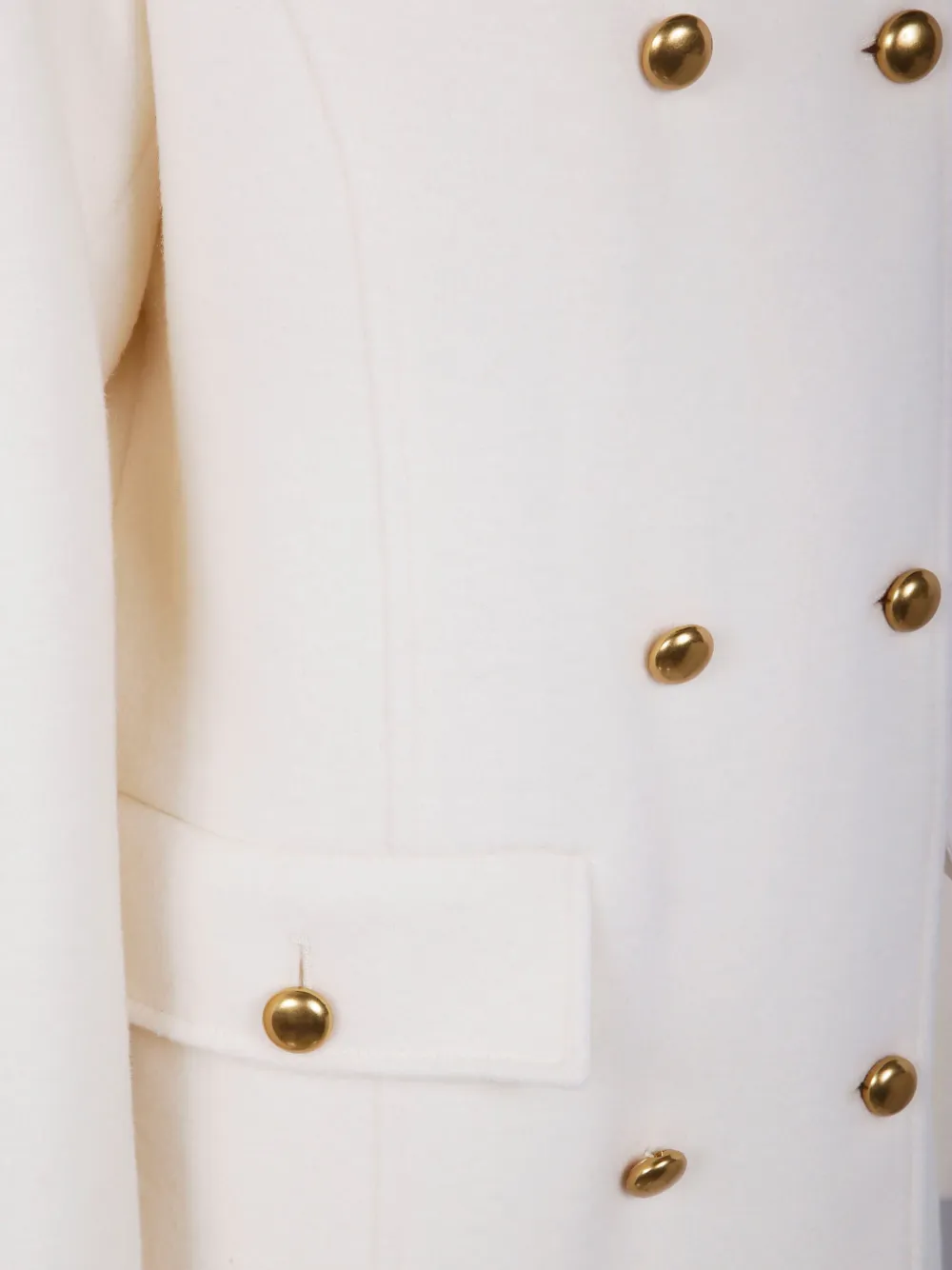 P.a.r.o.s.h Ribbed-collar Buttoned Coat In Neutral