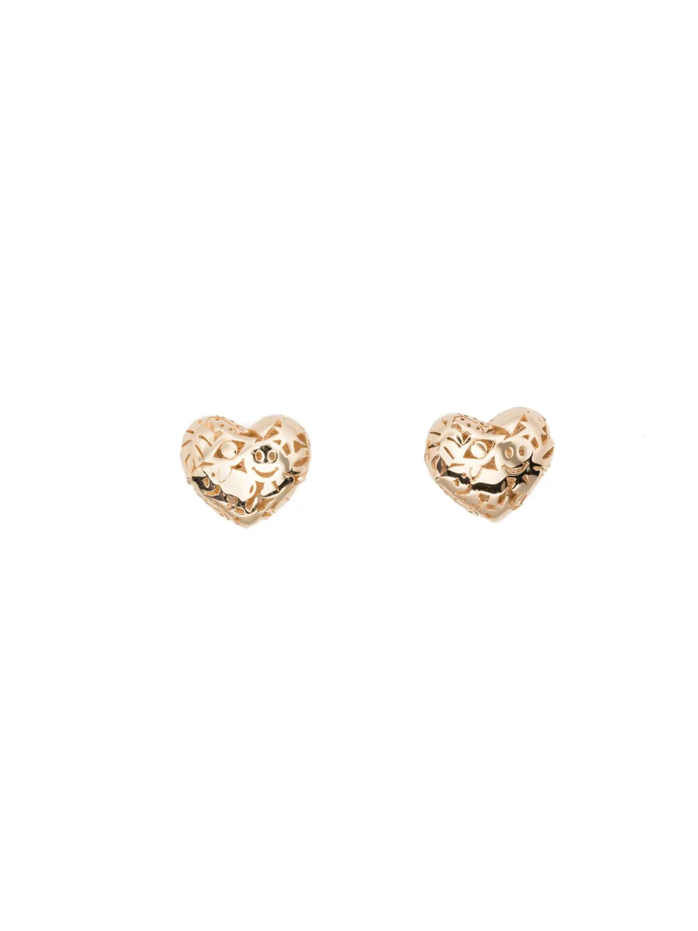 Sydney Evan 14K yellow gold Heart earrings - Oro
