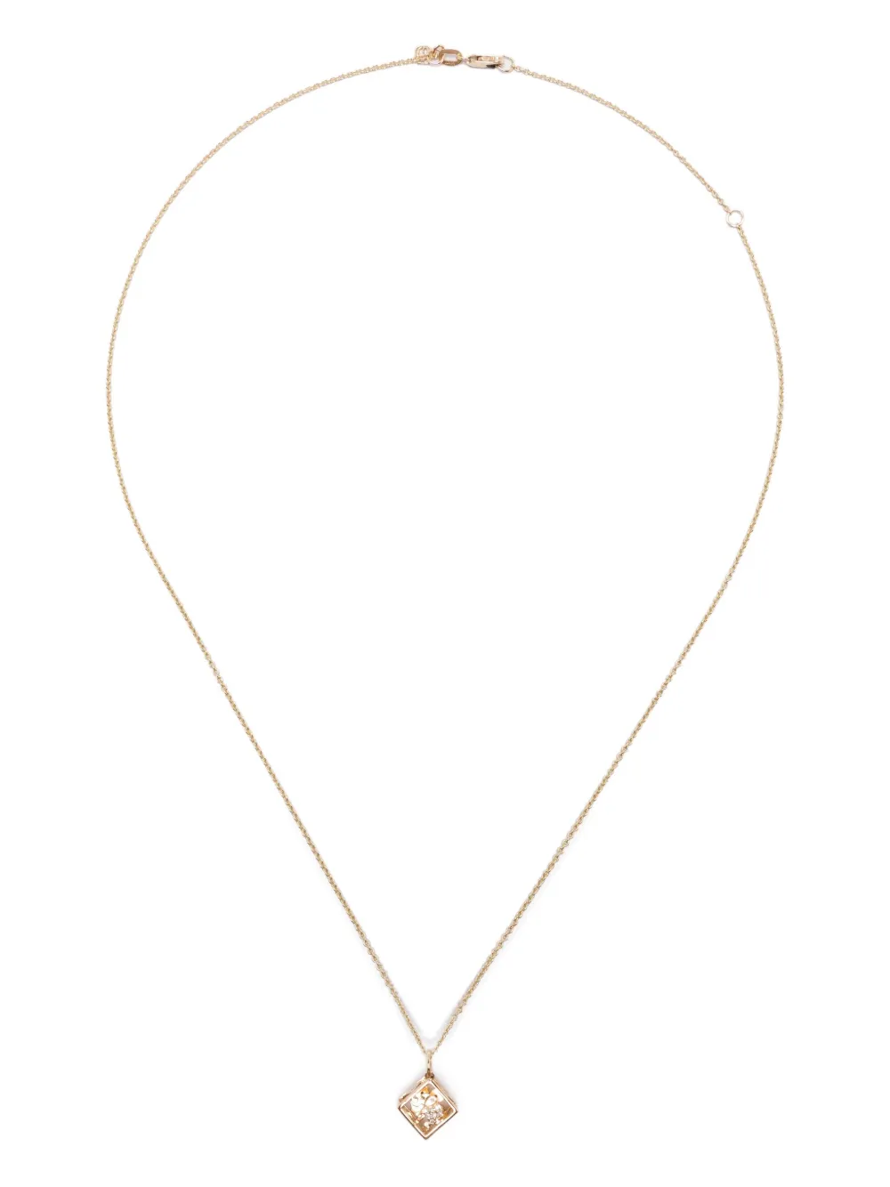 Sydney Evan 14K yellow gold Box charm necklace - Giallo
