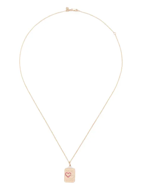 Sydney Evan 14K yellow gold Tarot Card pendant necklace