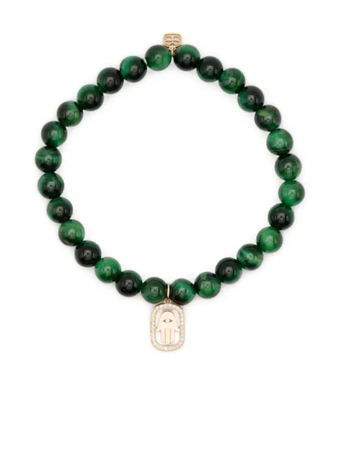 Sydney Evan 14K yellow gold diamond charm bracelet