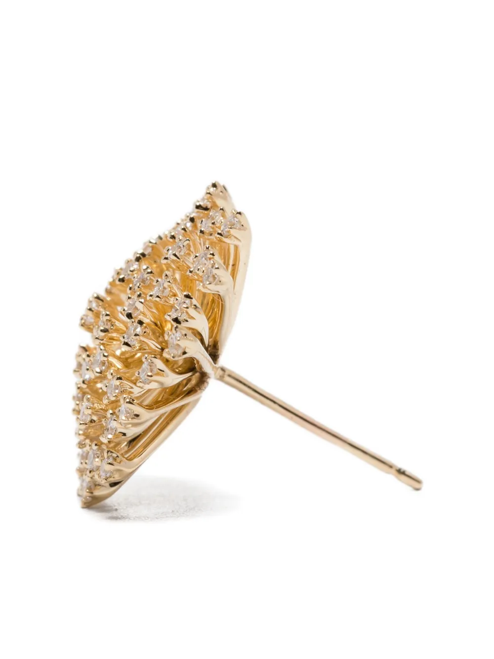 Sydney Evan 14k Yellow Gold Burst Earrings In Gold