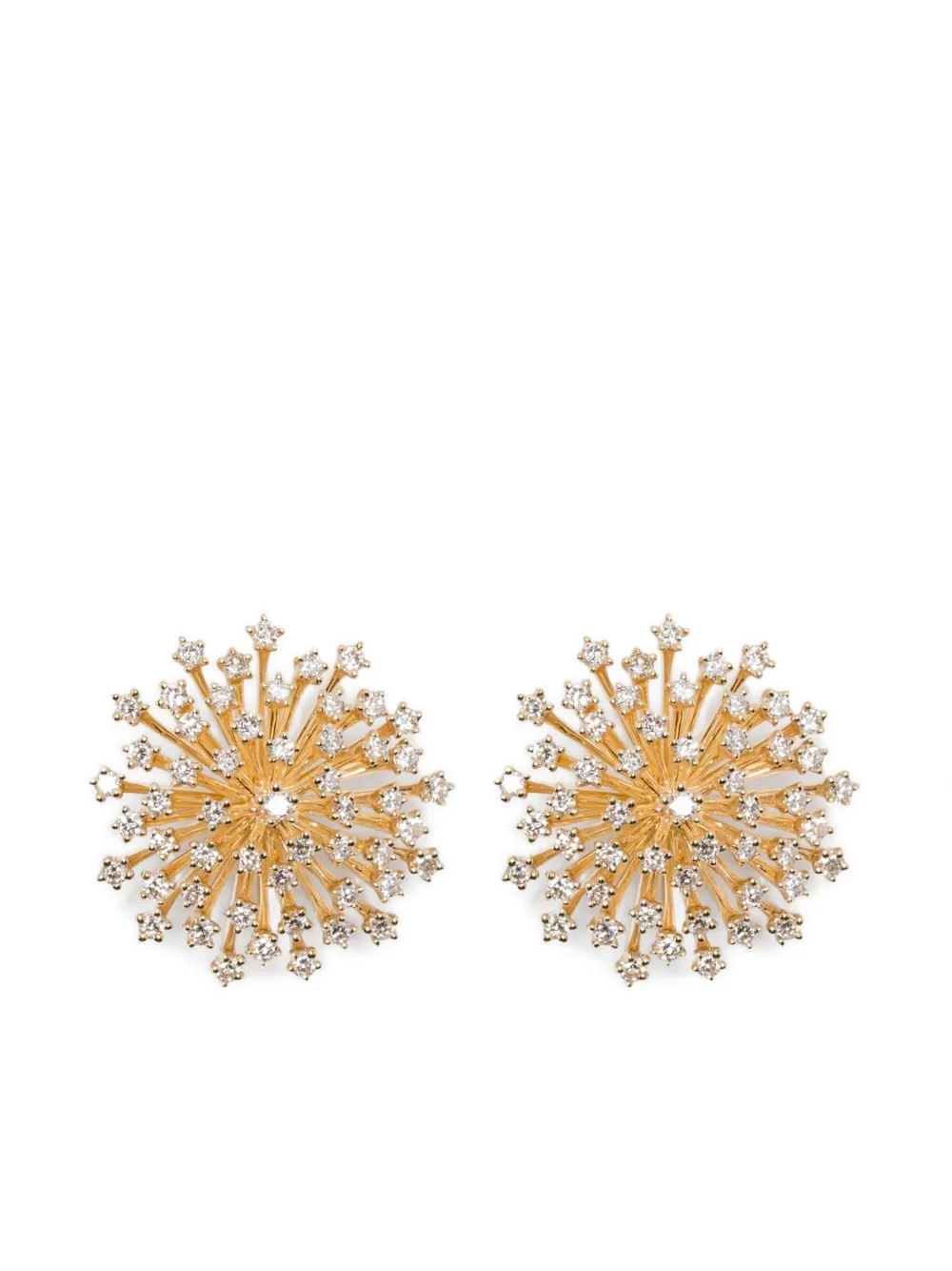 Sydney Evan 14k Yellow Gold Burst Earrings In Gold