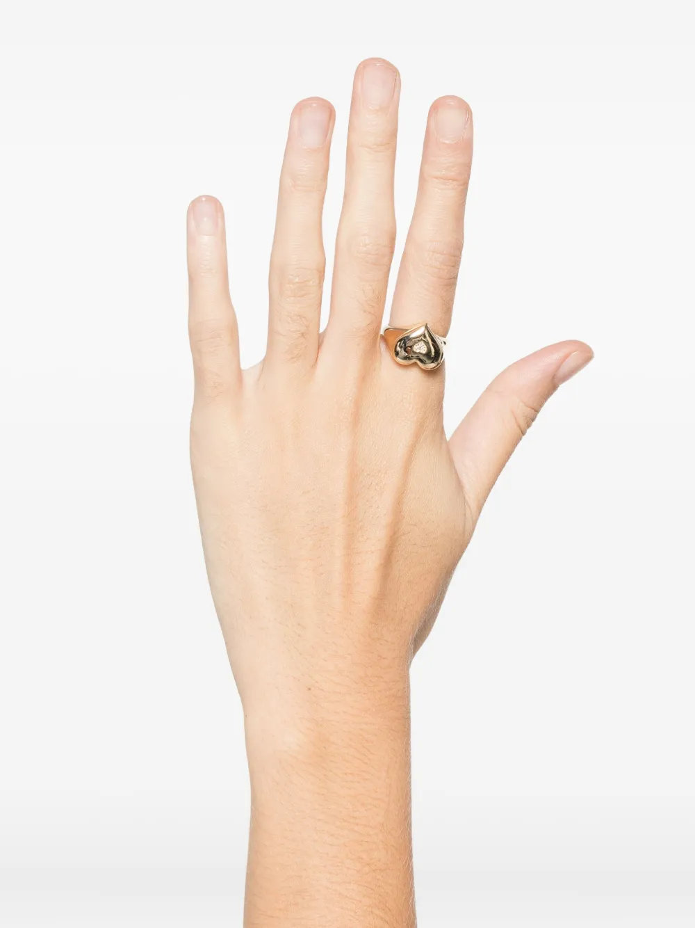 Sydney Evan 14k Yellow Gold Heart Ring In Gold