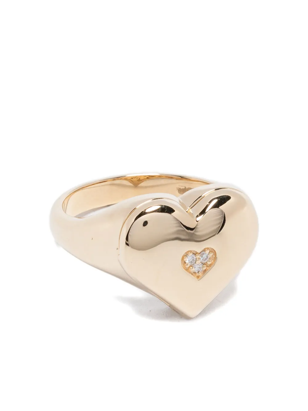Sydney Evan 14k Yellow Gold Heart Ring