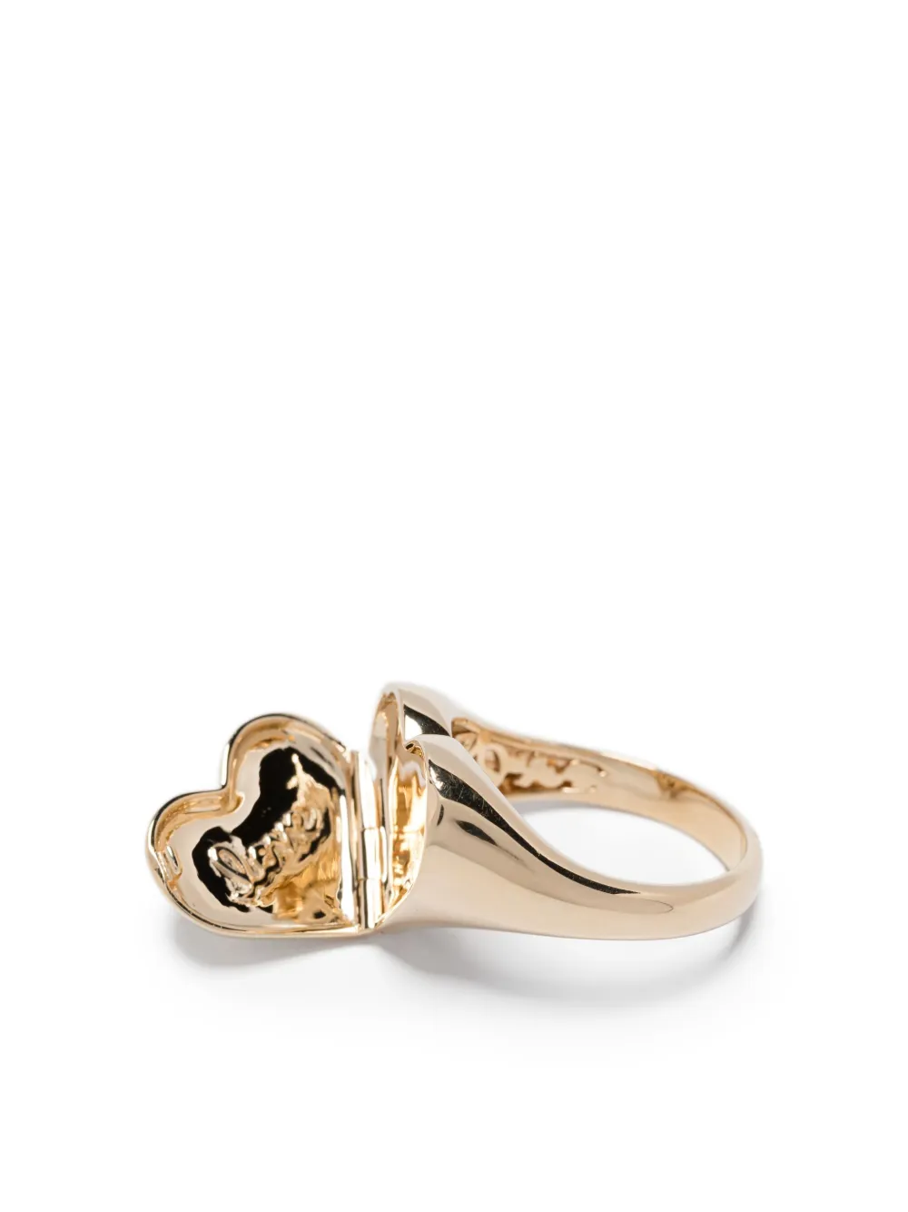 14k Yellow Gold Heart Ring