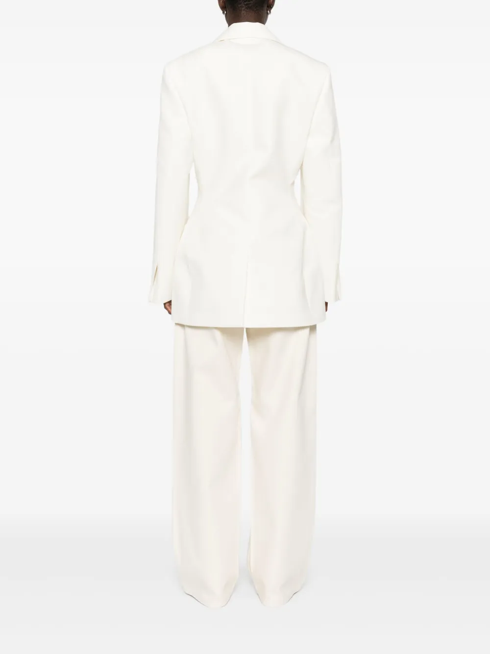 Róhe Hourglass smoking blazer Wit