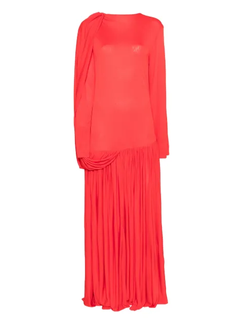 CALVIN KLEIN COLLECTION Sara draped pleated gown