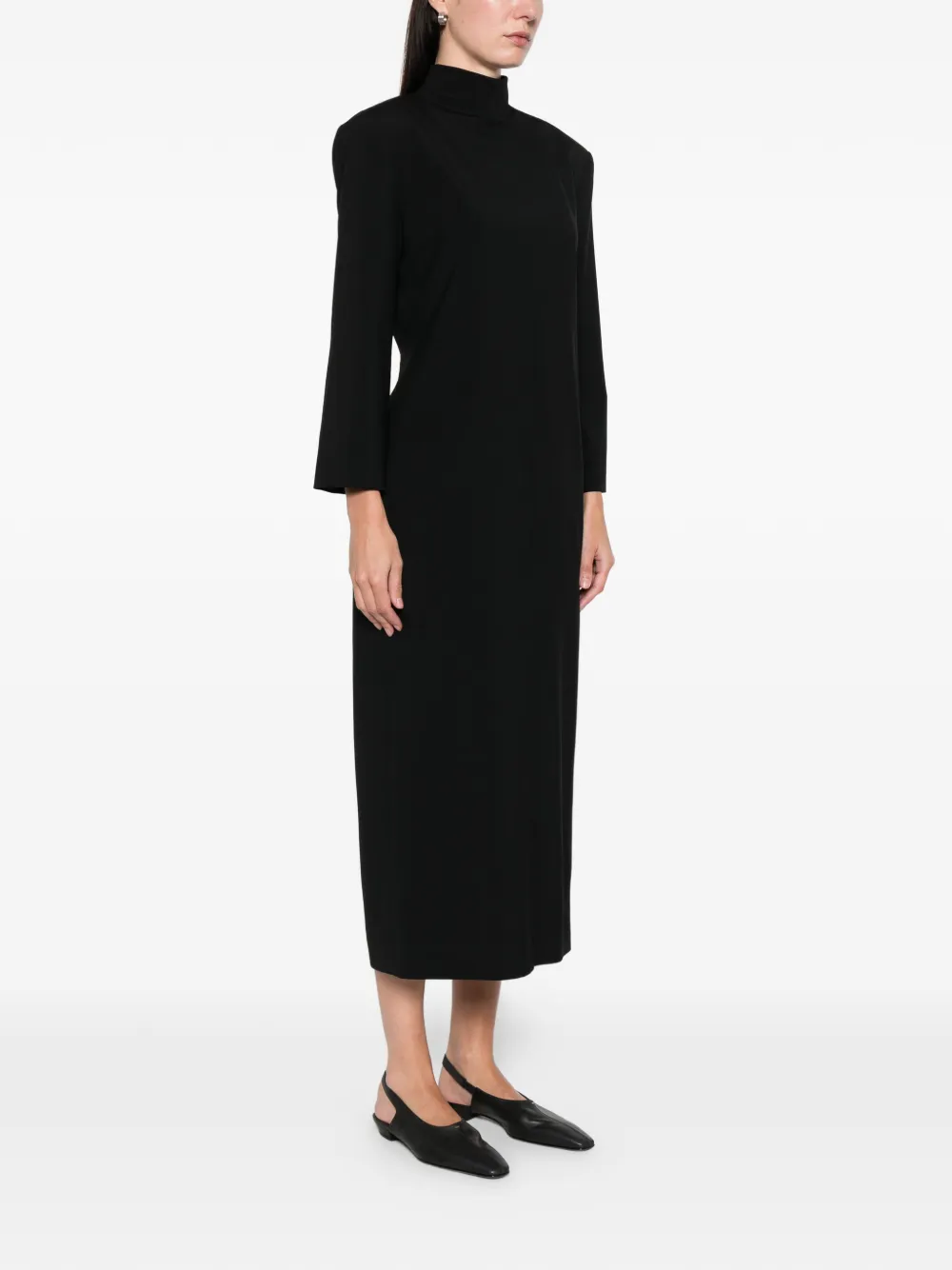 Calvin Klein Collection Addison Midi Dress In Black
